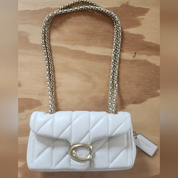 Coach Quilted Tabby 20 In Chalk - Picture 2 of 16